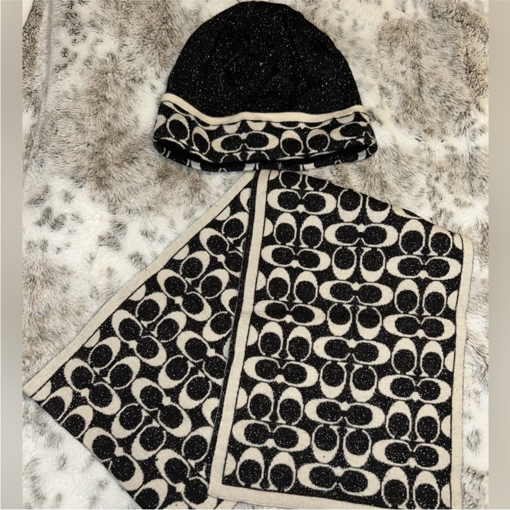 Coach scarf and hat set
Amazing condition!